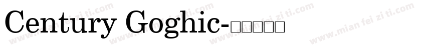 Century Goghic字体转换